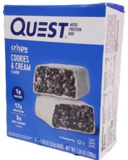 Quest Hero Protein Bar – Crispy Cookies & Cream Flavor